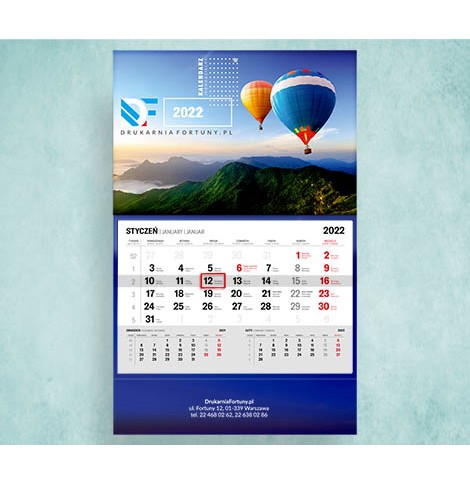 Kalendarze jednodzielne – Drukarnia Fortuny