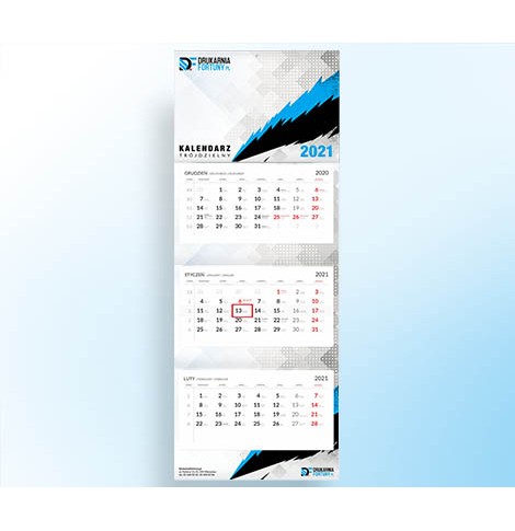 Kalendarze trójdzielne – Drukarnia Fortuny
